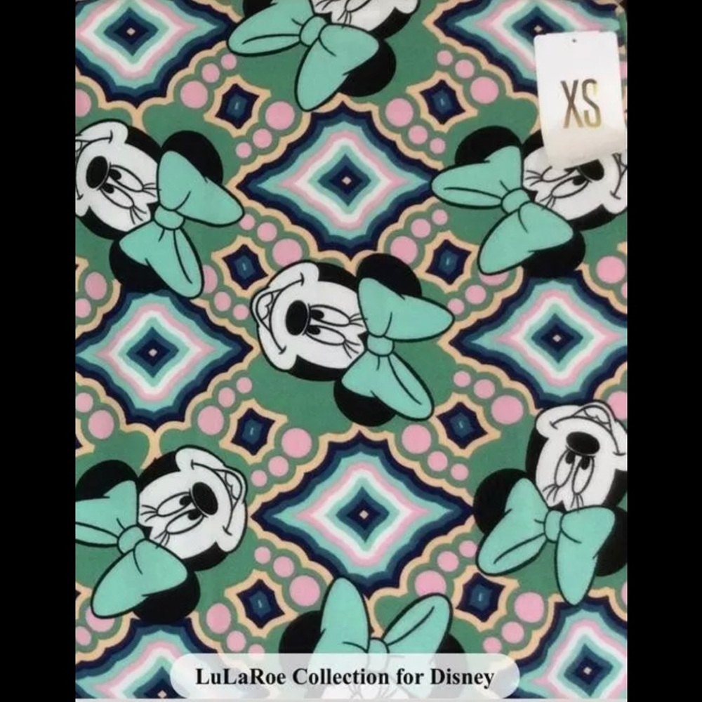 NWT DISNEY LULAROE Cassie Minnie Mouse Skirt XS - Picture 2 of 4